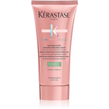 Kérastase Chroma Absolu Masque Vert Chroma Neutralisant corector de păr pentru neutralizarea tonurilor de roșu