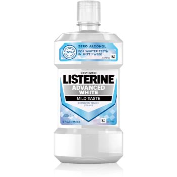 Listerine Advanced White Mild Taste apa de gura pentru albire