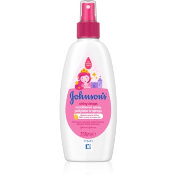 Johnson's® Shiny Drops conditioner Spray Leave-in cu ulei de argan