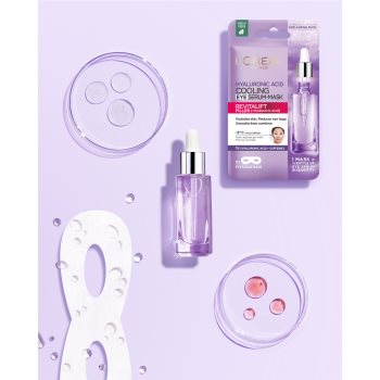 L’Oréal Paris Revitalift Filler Mască textilă cu efect de iluminare și hidratare pentru ochi