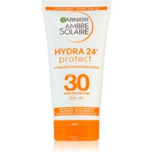 Garnier Ambre Solaire Hydra Protect crema de protectie pentru fata si corp pachet pentru calatorie