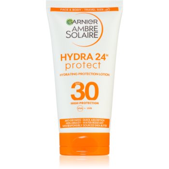 Garnier Ambre Solaire Hydra Protect crema de protectie pentru fata si corp pachet pentru calatorie