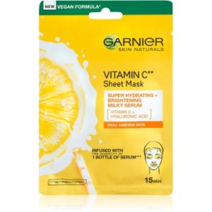 Garnier Skin Naturals Vitamin C Mască textilă cu efect de iluminare și hidratare cu vitamina C