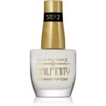 Max Factor Nailfinity Shimmer Top Coat lac gel de unghii pentru acoperirea superioară pentru stralucire