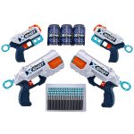 Set X-Shot Combo Pack cu 2 Blaster Reflex si 2 Blaster Kickback