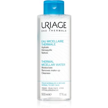 Uriage Hygiène Thermal Micellar Water - Normal to Dry Skin apa pentru curatare cu particule micele pentru ten normal spre uscat