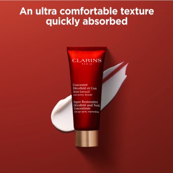 Clarins Super Restorative Décolleté and Neck Concentrate crema fermitate anti-rid pentru gat si decolteu