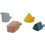 Kaloo Stimuli Sensory Shapes cuburi de jucărie moi și senzoriale