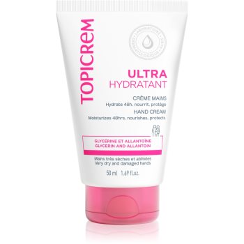Topicrem UH BODY Ultra-Moisturizing Hand Cream cremă hidratantă pentru mâinile cu pielea uscată și crăpată