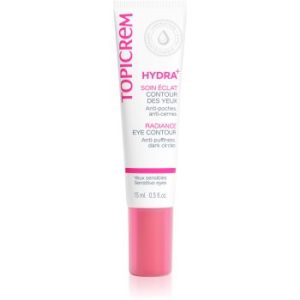 Topicrem UH FACE HYDRA+ Radiance Eye Contour crema de ochi iluminatoare impotriva pungilor de sub ochi