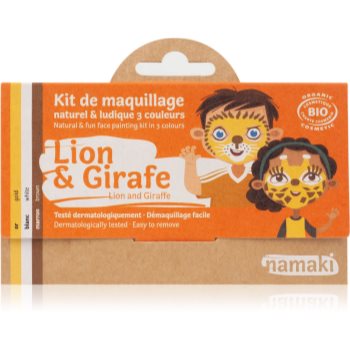 Namaki Color Face Painting Kit Lion & Giraffe set pentru copii