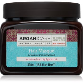 Arganicare Argan Oil & Shea Butter Hair Masque mască de hidratare profundă pentru păr vopsit