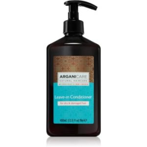 Arganicare Argan Oil & Shea Butter Leave-In Conditioner balsam (nu necesita clatire) pentru păr uscat și deteriorat