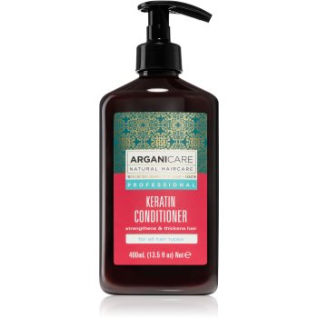 Arganicare Keratin balsam pentru păr deteriorat, decolorat sau tratat chimic