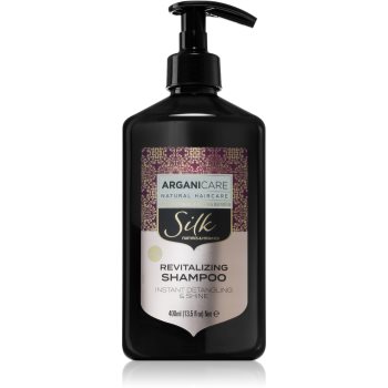 Arganicare Silk Protein șampon revitalizant pentru strălucirea părului slab