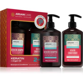 Arganicare Keratin Total Repair & Strong Hair Kit set cadou (pentru păr)