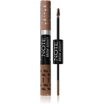 Note Cosmetique Brow Addict Tint and Shaping Gel gel pentru sprâncene