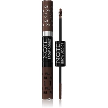 Note Cosmetique Brow Addict Tint and Shaping Gel gel pentru sprâncene