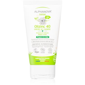 Alphanova Baby Olizinc 40® cremă de protecție împotriva petelor inflamate