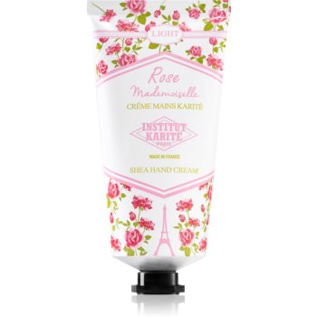 Institut Karité Paris Rose Mademoiselle Shea Hand Cream crema cu textura usoara de maini