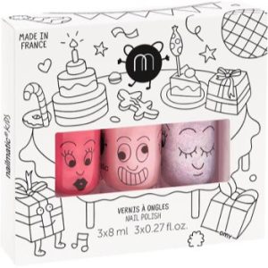 Nailmatic Kids set de lacuri de unghii Cookie, Bella, Elliot (pentru copii)