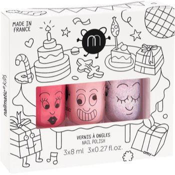 Nailmatic Kids set de lacuri de unghii Cookie, Bella, Elliot (pentru copii)
