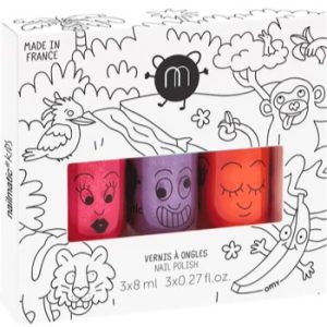 Nailmatic Kids set de lacuri de unghii Kitty, Piglou, Dori (pentru copii)