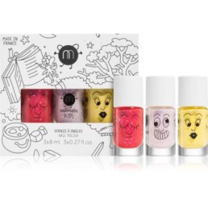 Nailmatic Kids set de lacuri de unghii Sissi, Elliot, Lulu (pentru copii)
