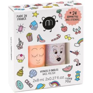 Nailmatic Kids set CRAC Set: Flamingo, Polly (pentru copii)