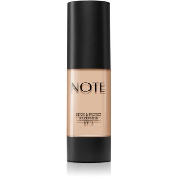 Note Cosmetique Detox and Protect Foundation machiaj lichid cu un finisaj mat