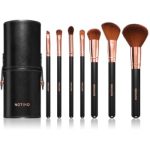 Notino Luxe Collection Brush set with cosmetic tube set de pensule cu husă