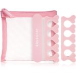 BrushArt Berry Foam toe separator & Nail file set set pentru pedichiură