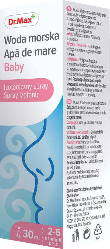 Dr.Max Spray nazal isotonic Baby, 30ml