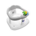 Scaun de baie antiderapant, pentru bebe, Lorelli, Panda, Grey