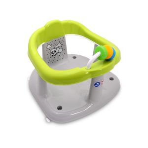 Scaun de baie antiderapant, pentru bebe, Lorelli, Panda, Green