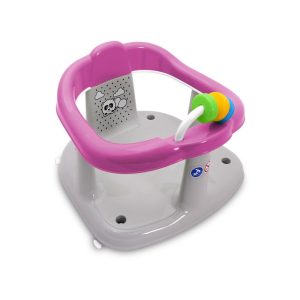 Scaun de baie antiderapant, pentru bebe, Lorelli, Panda, Pink