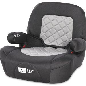 Inaltator auto cu spatar detasabil si isofix Lorelli Leo, 22-36 Kg, Black