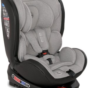Scaun auto rotativ cu isofix, Lorelli Nebula, 0-36 Kg, Grey Leather