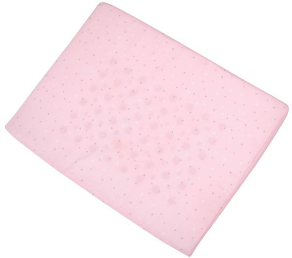 Perna inclinata antisufocare Air Comfort, 60 x 45 x 9 cm, husa detasabila si lavabila, Lorelli, Pink Sky