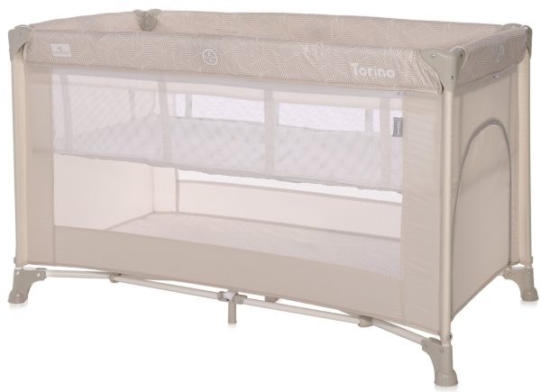 Patut pliabil Lorelli Torino, 2 nivele, Fog Striped Elements