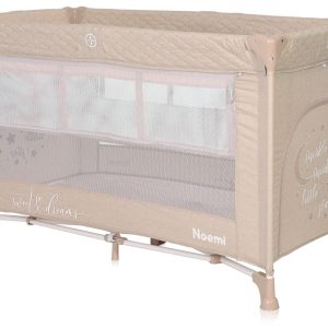Patut pliabil Lorelli Noemi, 2 nivele, Fog Beige Star
