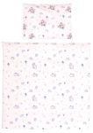 Set lenjerie pat 5 piese bumbac Ranforce, Lorelli, Eva Blue Aeroplane- pentru paturile Milano si Alicante