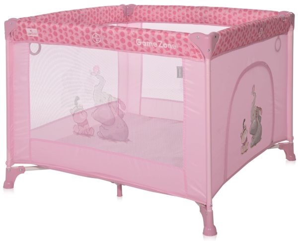 Tarc de joaca Game Zone 100 x 100 cm, Lorelli, Mellow Rose Fellows