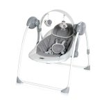 Leagan electric, muzical, si vibratii, Lorelli, Tango, 2 in 1, Cool Grey Stars