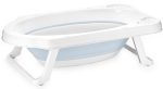 Cadita pliabila pentru bebelusi, 82 cm, cu dop de scurgere, Lorelli, Nordic Blue