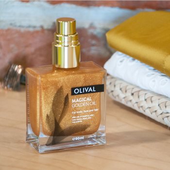 Olival Magical ulei uscat multifuncțional cu sclipici pe fata , corp si par