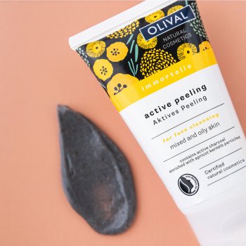 Olival Immortelle Active Peeling demachiant cu efect de peenling pentru ten gras și mixt