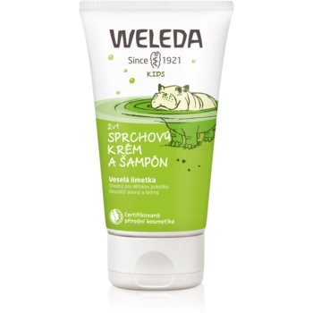 Weleda Kids Cheerful Lime cremă de duș și șampon pentru copii 2 in 1
