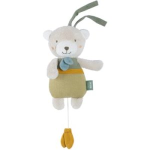 BABY FEHN fehnNATUR Musical Bear jucărie suspendabilă contrastantă cu melodie