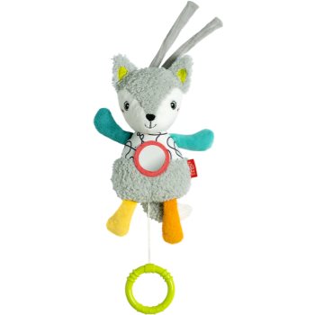 BABY FEHN DoBabyDoo Musical Fox jucărie suspendabilă contrastantă cu melodie